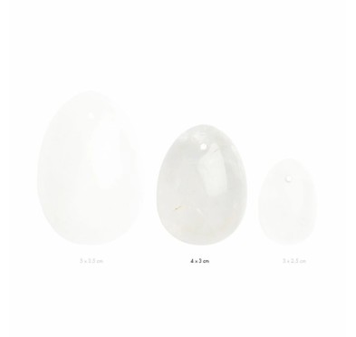 Kulka gejszy - La Gemmes Yoni Egg Clear Quartz M